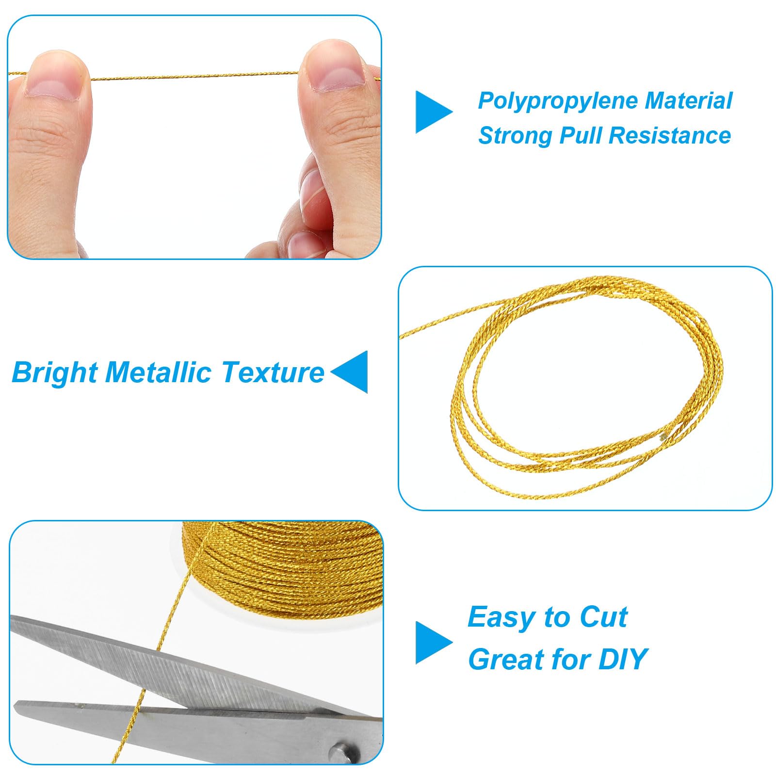 PATIKIL 28m/31yards Metallic Cord - Image 3