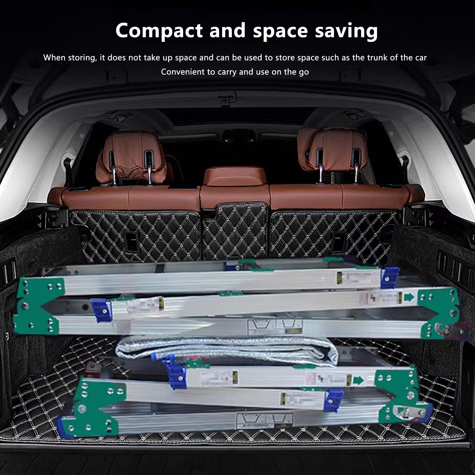 Plataforma de Trabajo Portátil Multifuncional de Aluminio,Plataforma de andamio,Plataforma de trabajo de aluminio para limpieza de techo,pintura y lavado de automóviles,carga má(Size:29.1*15.7*29.1in)
