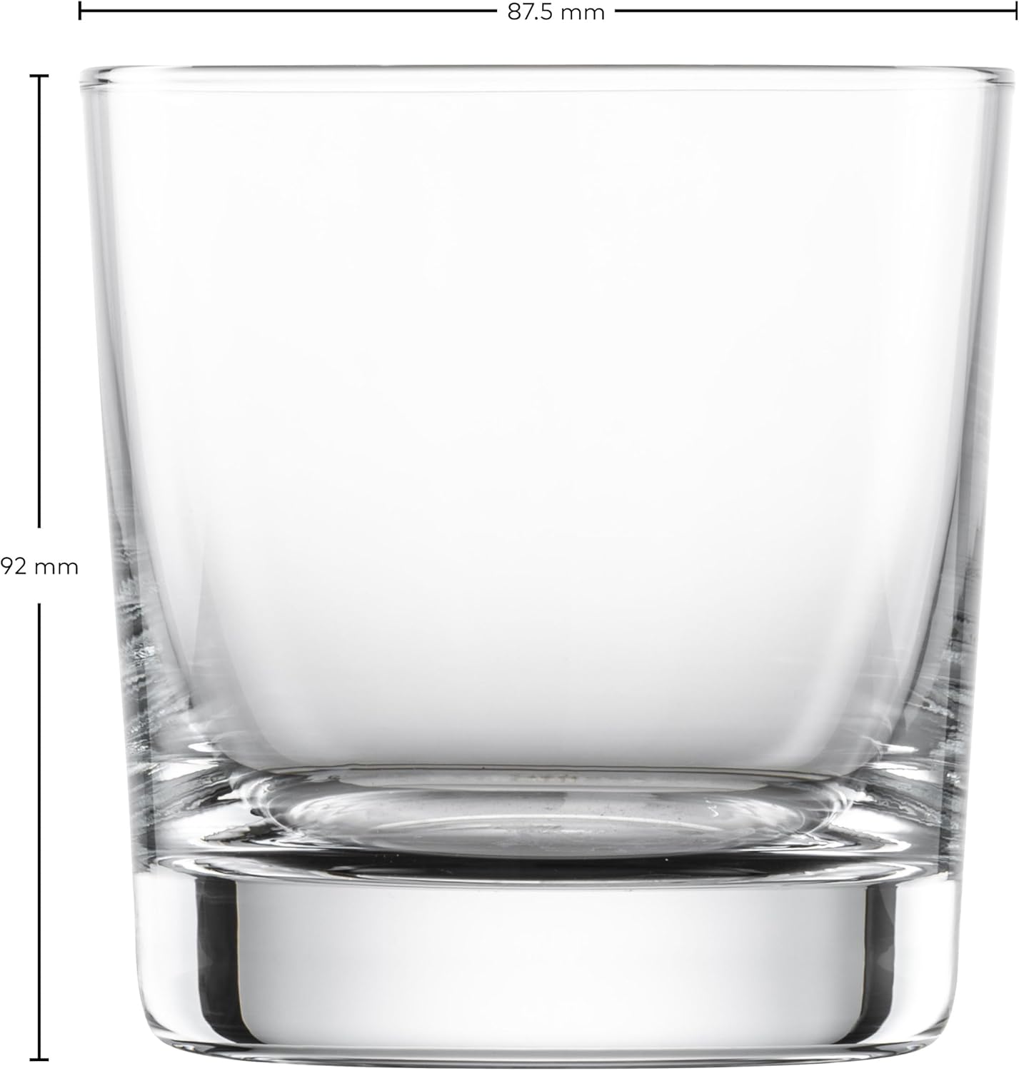 Schott Zwiesel Bar Special Whisky Glass (Set of 4), Straightline Tumbler for Whisky, Dishwasher Safe Tritan Crystal Glasses, Made in Germany (Item No. 123638)