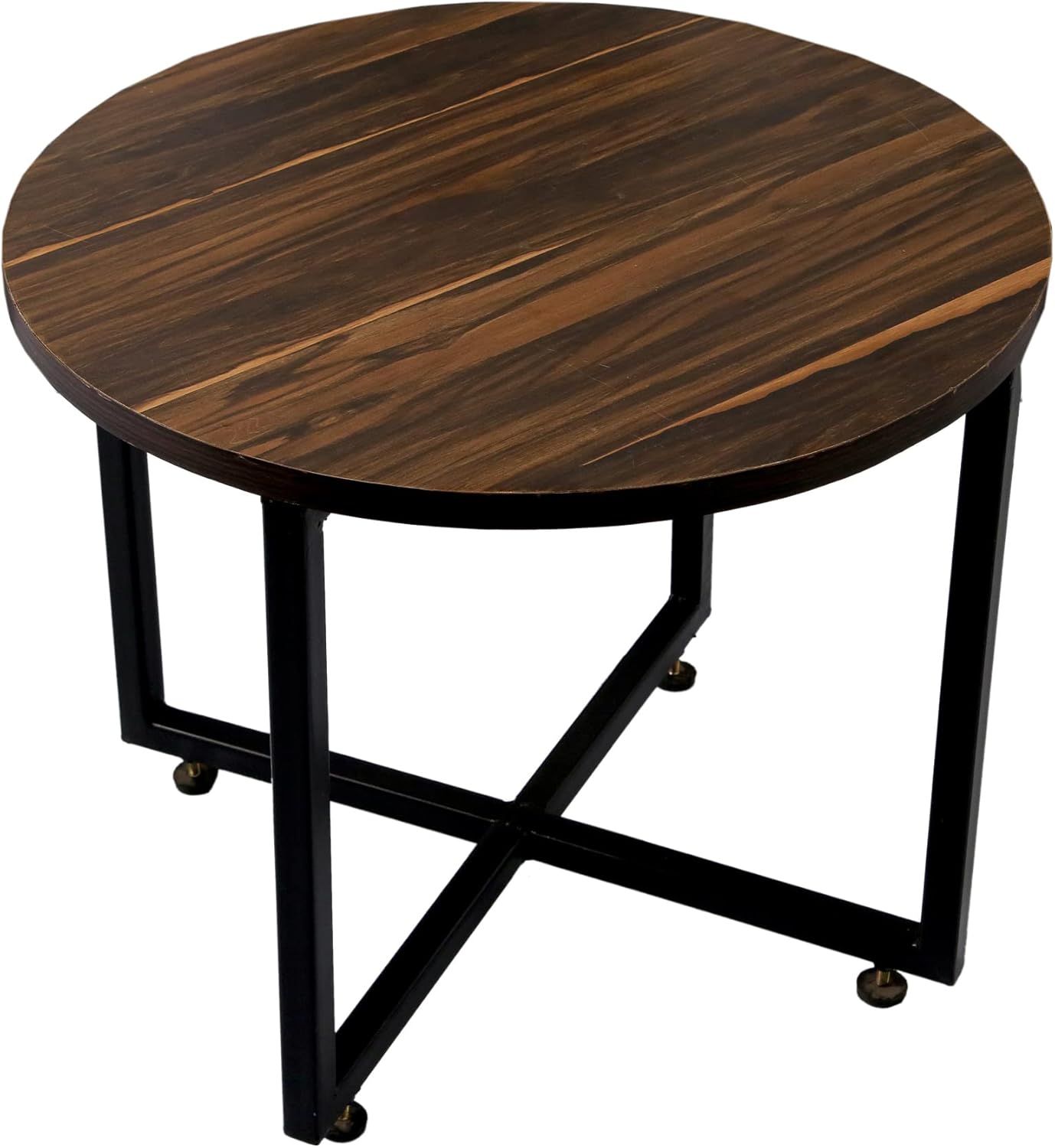 NRS Wooden Coffee Table Modern Design Center Table Couch Table Stacking Nesting Table for Living Room, Bedroom, or Apartment - Black