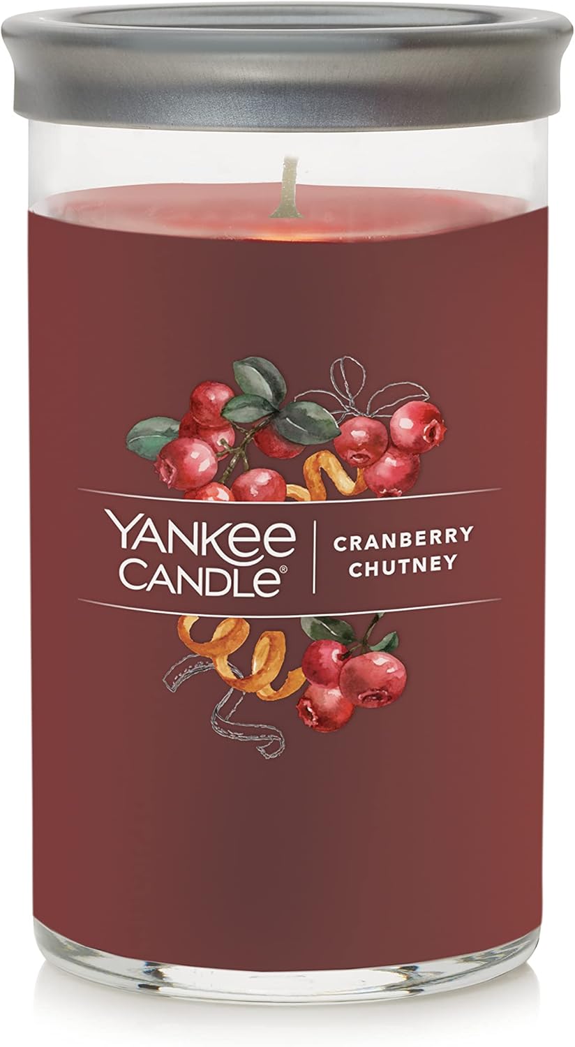 Yankee Candle Cranberry Chutney Signature Medium Pillar Candle 14