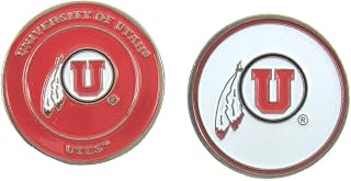 University of Utah Utes Golf Double Sided Ball Marker Single Mar