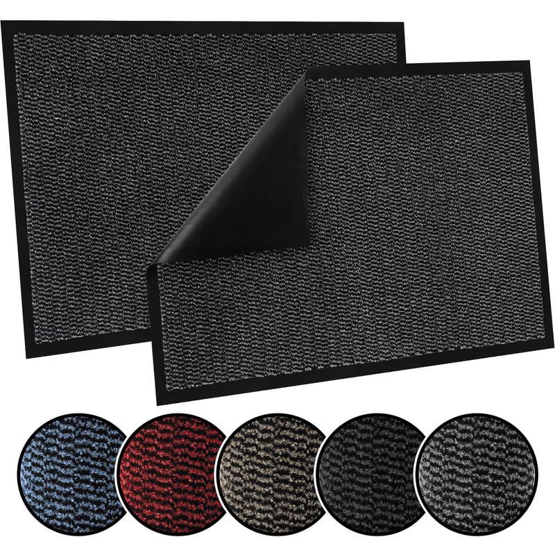 TrendMakers Door Mat Indoor & Outdoor Non-Slip Rubber Backed door mats indoor Super Absorbent Washable Dirt Trapper doormats