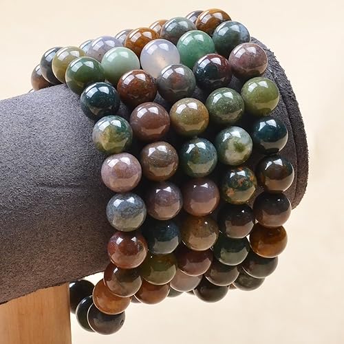 Vista 571 de MASSIVE BEADS Pulsera elástica de yoga hecha a mano con piedra natural, cristal curativo, energía, regalos para adultos unisex de 0.157 in, 0.236