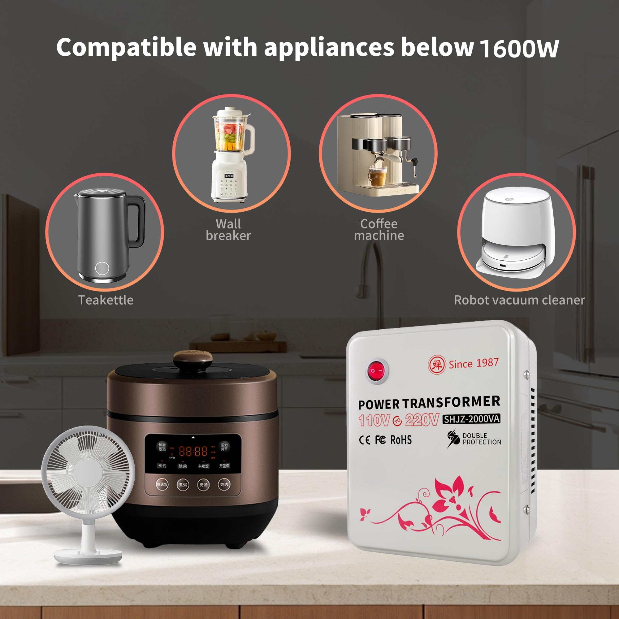 Amazon.co.jp: 110~220 電圧コンバーター 120V~240V ステップアップ