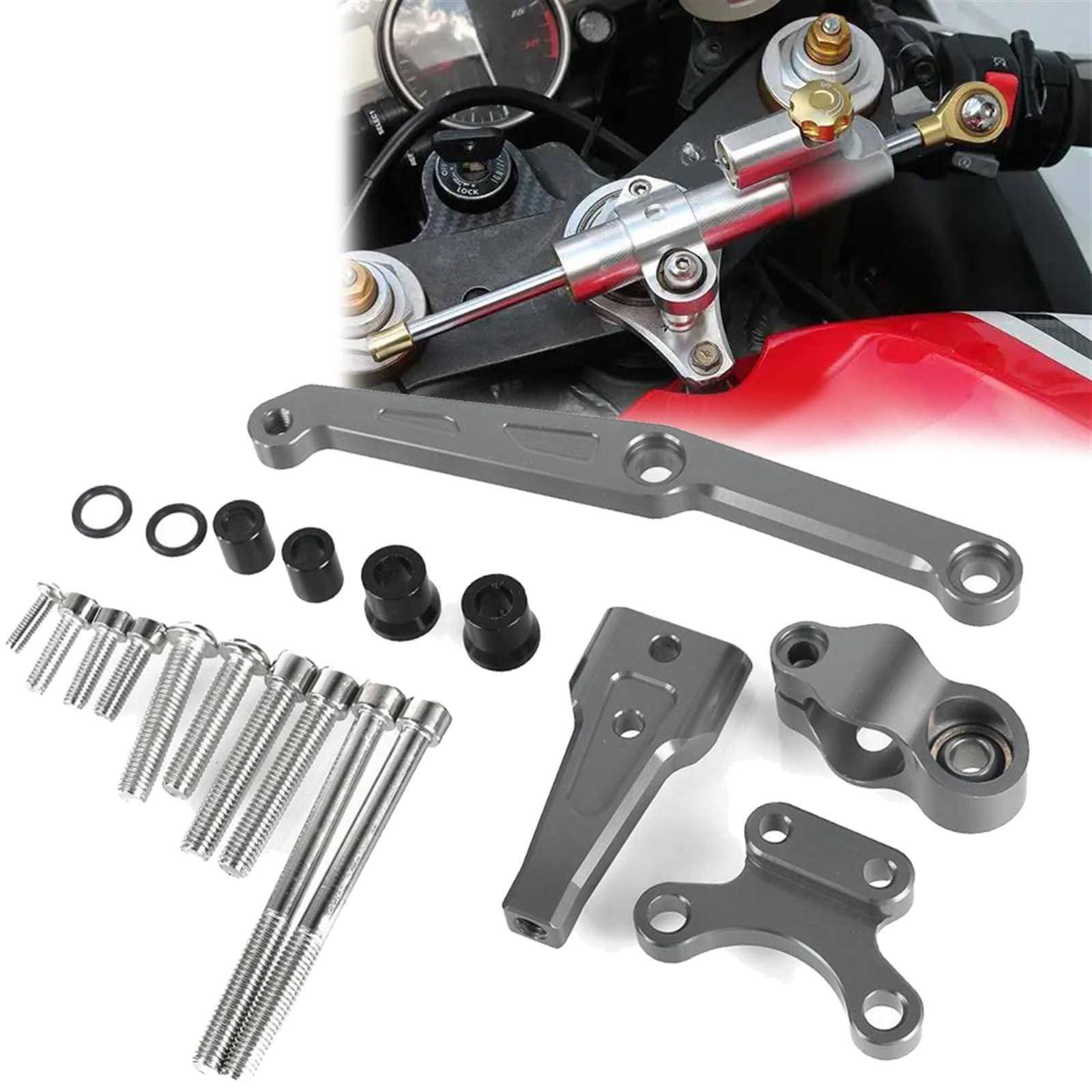 Support de stabilisation pour amortisseur direction moto CB 650 R