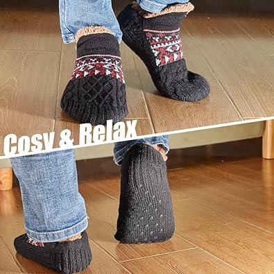 Niofind Calcetines Térmicos Antideslizantes Para Hombre Y Mujer