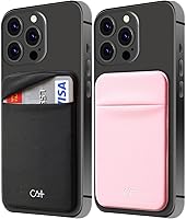 Vista 11 de [Dos] Fundas elásticas para tarjetas adhesivas para teléfono celular, tarjetero adhesivo para identificación y tarjeta de crédito para la parte