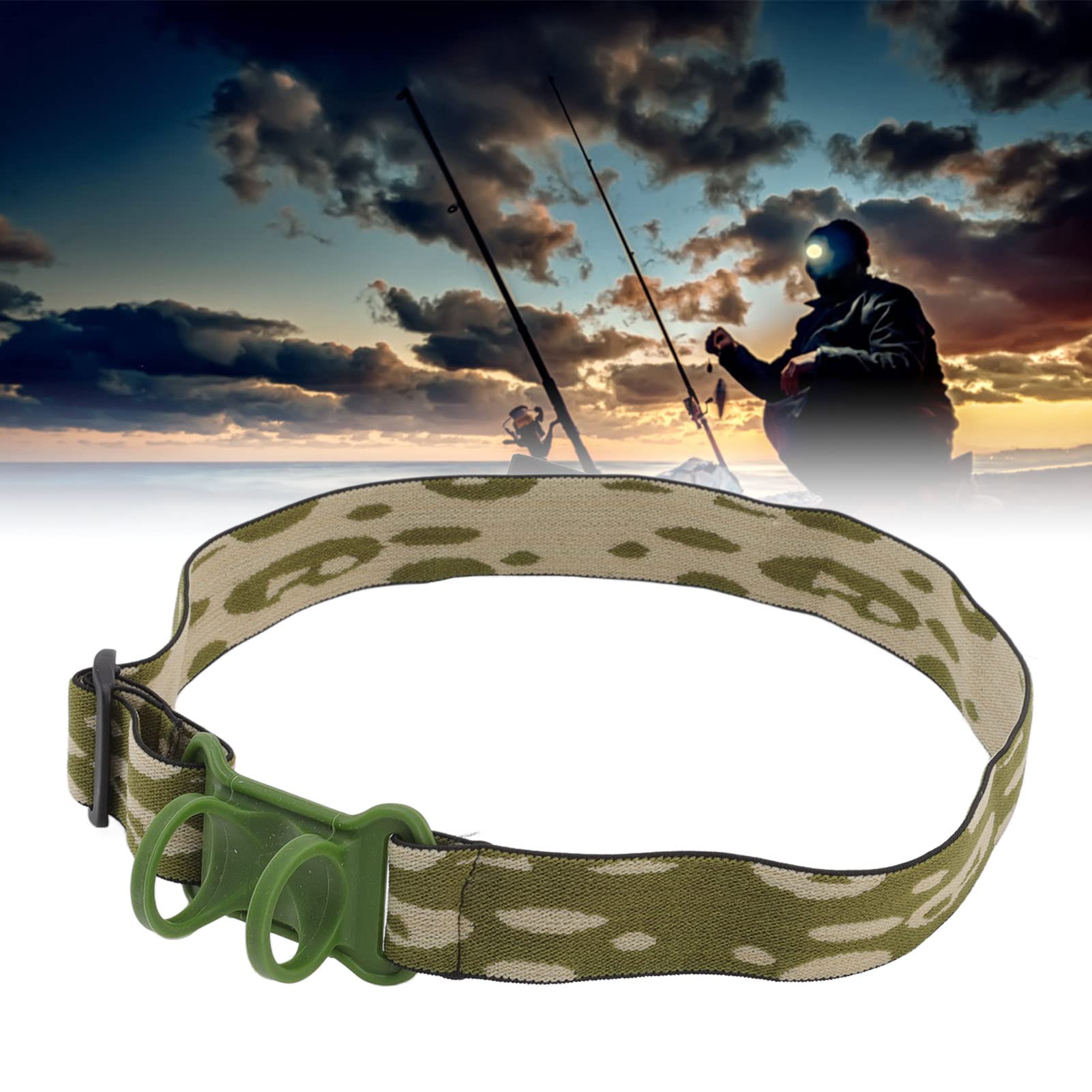 Sangle élastique Pour Lampe Frontale – Bandeau Réglable, Nylon/silicone, Compatible Torches 22-32 Mm, 21 G, Pour Activités Outdoor