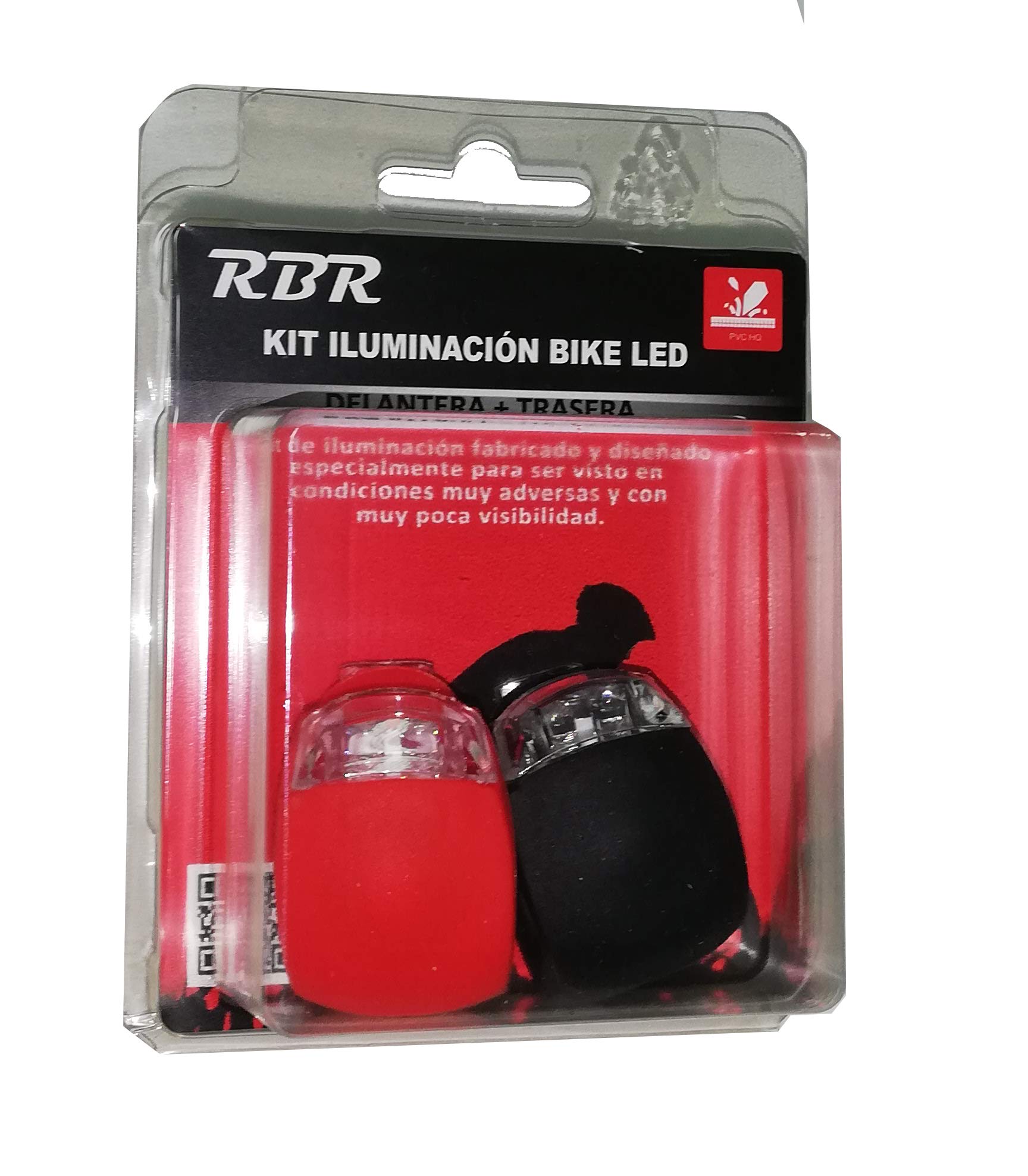 RBR RLT125 Front + Rear Kit, Adult Unisex, White/Red, One Size