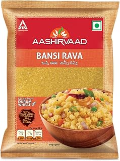 Aashirvaad Bansi Rava, 500g - Color sorted for quality and purity