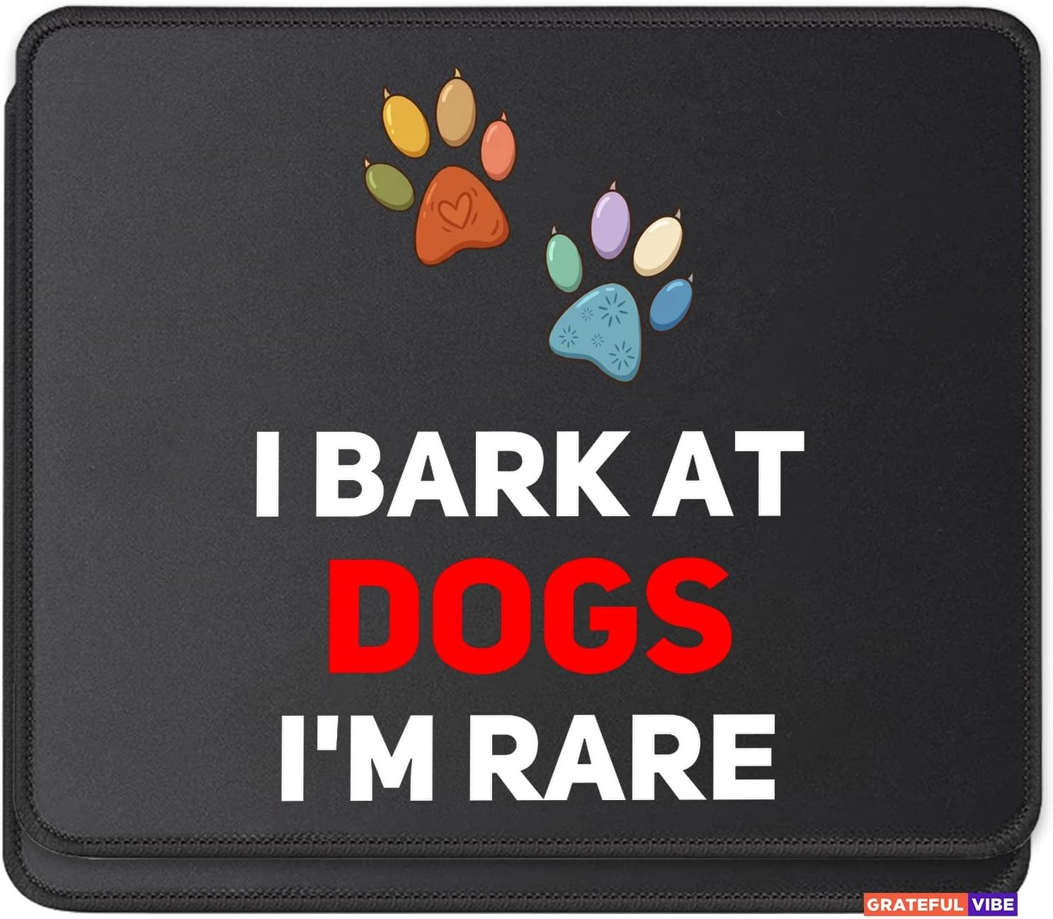 I Bark At Dogs Its Rare Mouse Pad Vet Quote Veterinary School, Animal Lover Gift, Desk Accessory Mousepad, 2 Pack