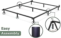 Vista 3 de Queen Size Bed Frame, 9 Inch Metal Basics Bed Frame,High Profile Base for Box Spring, 9-Leg Support, Noise-Free, Easy Assembly, Black