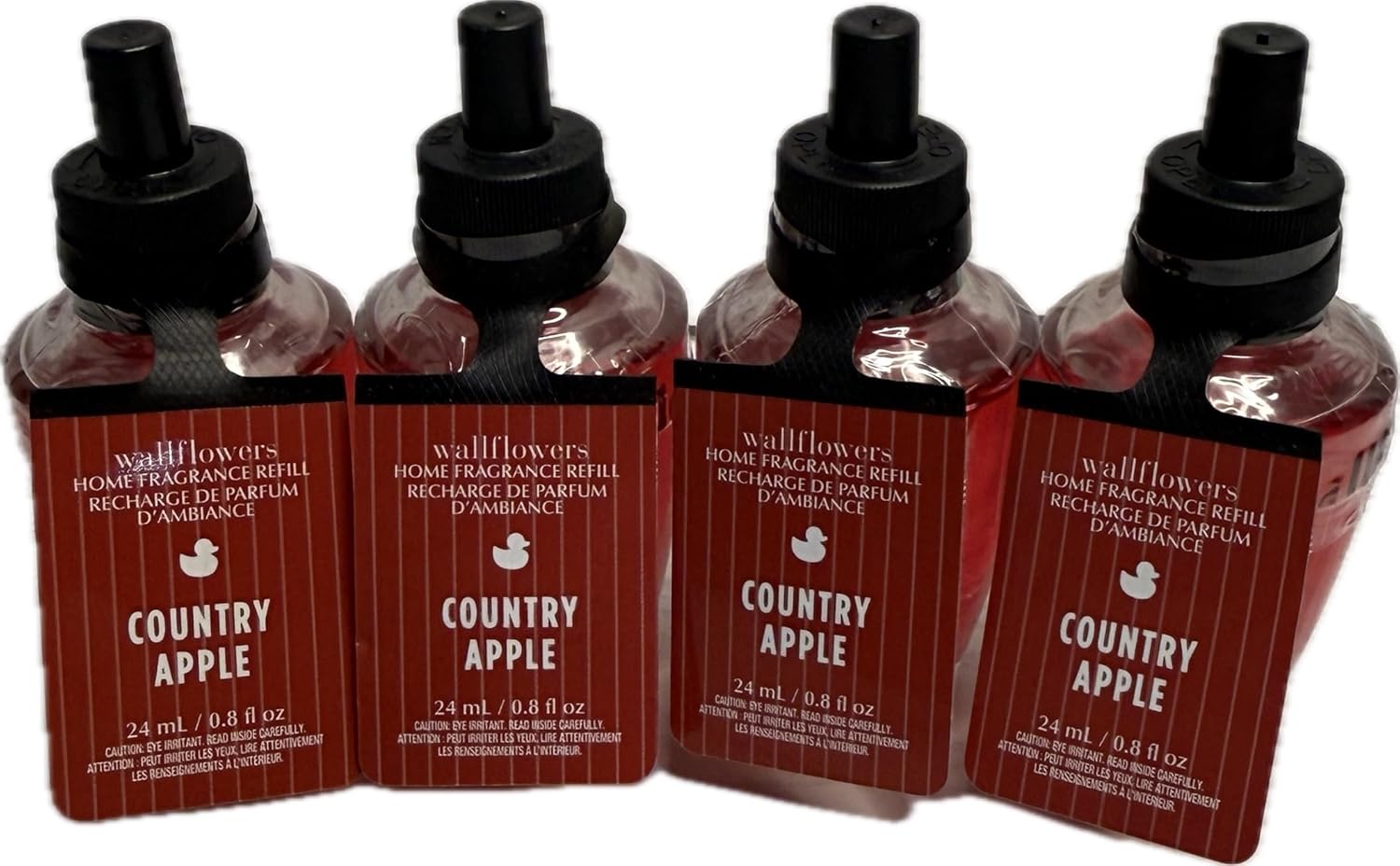 Bath & Body Works Country Apple WallFlower Fragrance Bulb Refills 4 Pack