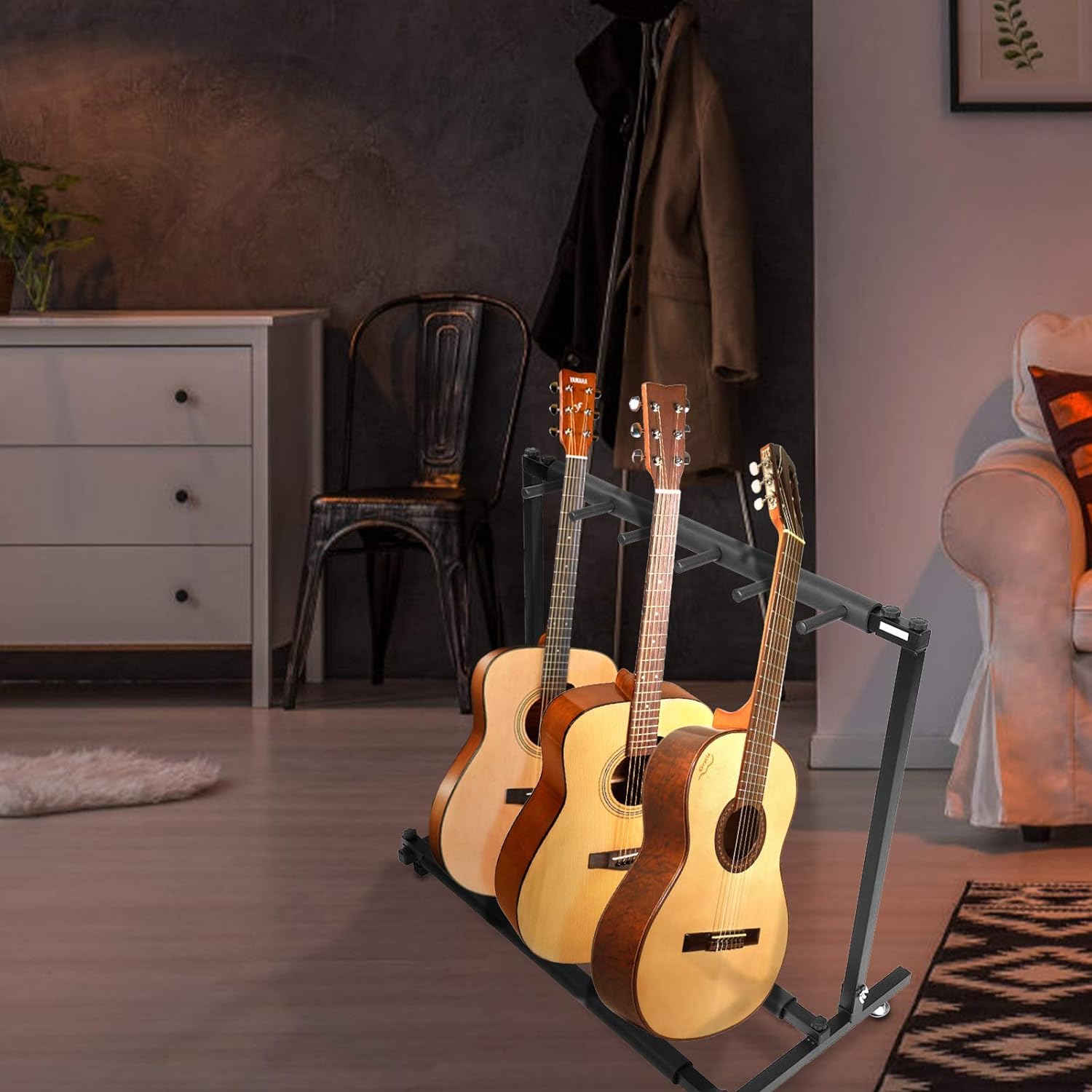 Support de guitare pour 5 guitares et basses, outils électriques