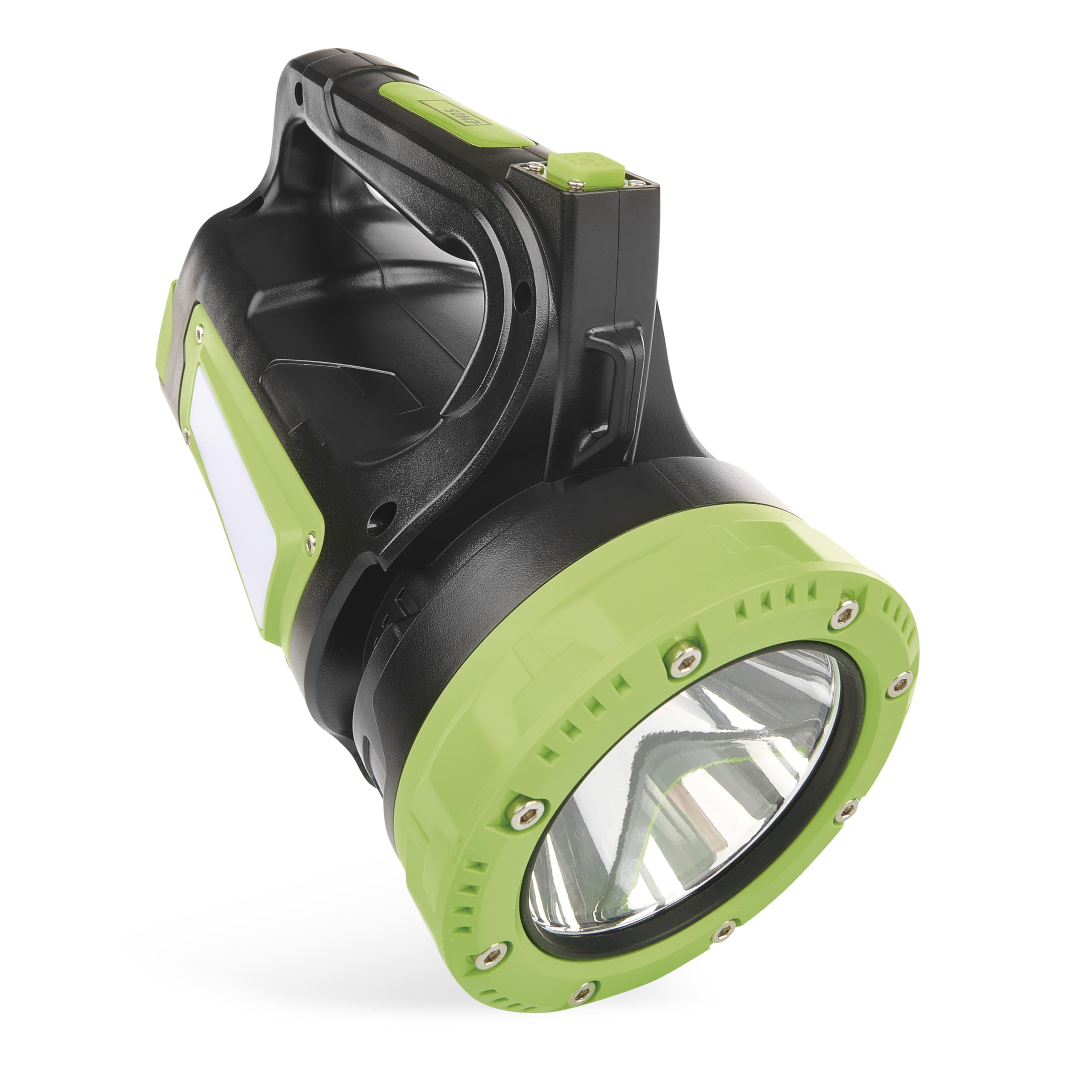 EMOS - Rechargeable LED Hand Headlight with Power Bank Function - Shock-Resistant and Waterproof - 850lm, 400m, 18 Hours - 7+ Light Modes - 8000 mAh Battery with USB-C Cable - for Outdoor use -