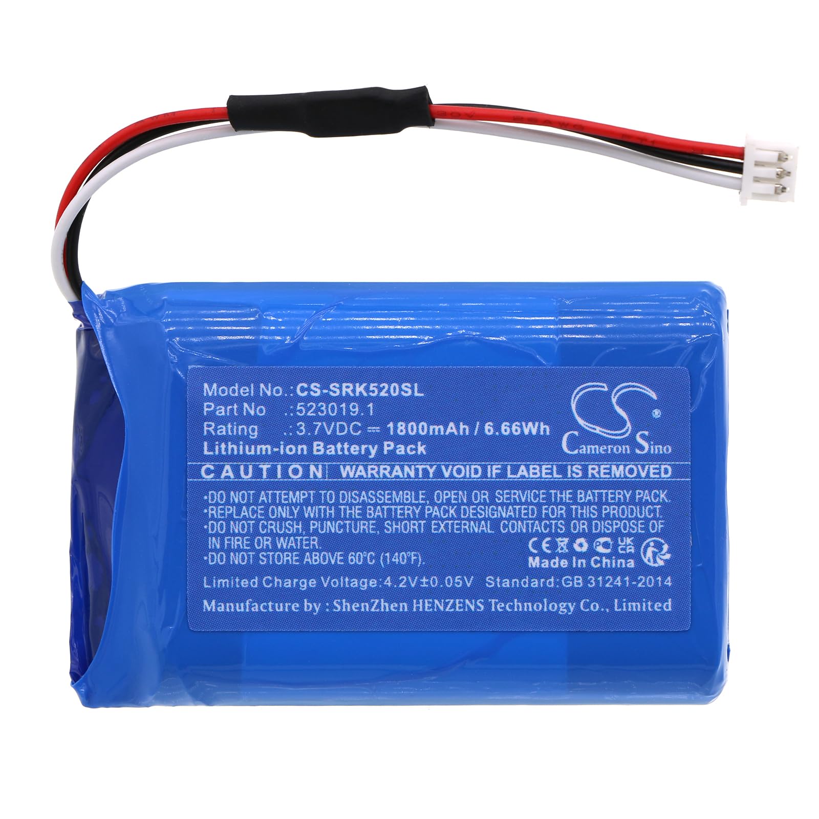 TECHTEK Bateria 1800mAh kompatybilny z [Systronik] 23019, 523019.1