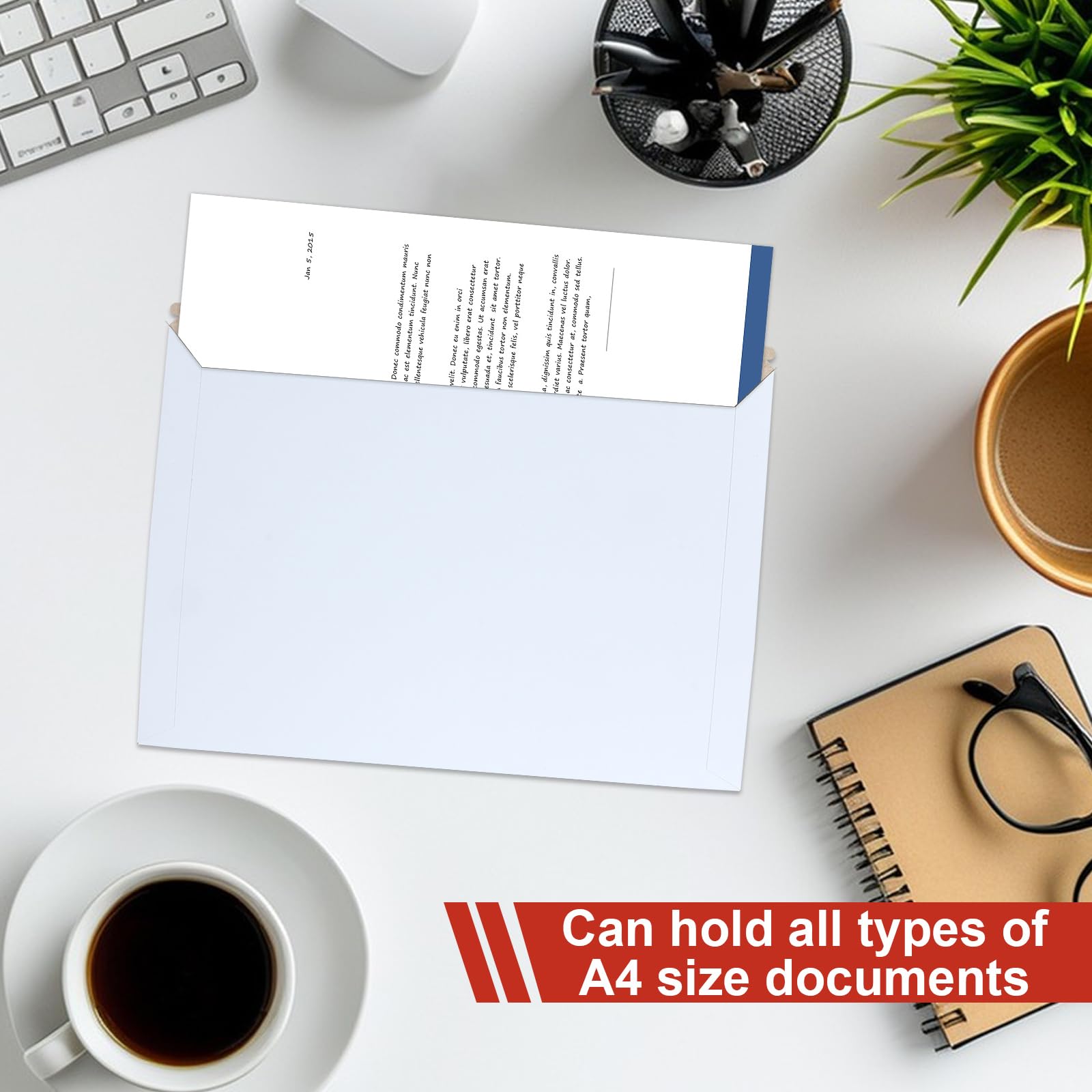 Enveloppes Blanches 135 X 184 Mm à Décoller Et à Sceller 120 G/m²