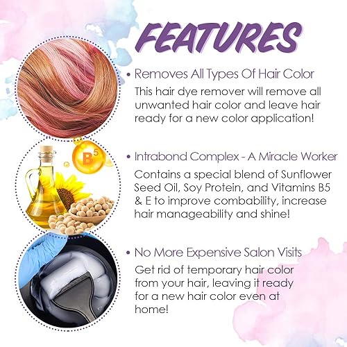 Miniatura 4 de Punky Color Colour Off Kit Hair Color Remover For Temporary, Semi-permanent, Demi-permanent And Permanent Hair Dye