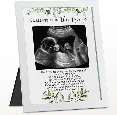 Tatuo Baby Shower Games Sign A Message from The Bump Love Frame Ultrasonido Baby Sonogram Marco de fotos Regalos para la futura mamá, baby shower,