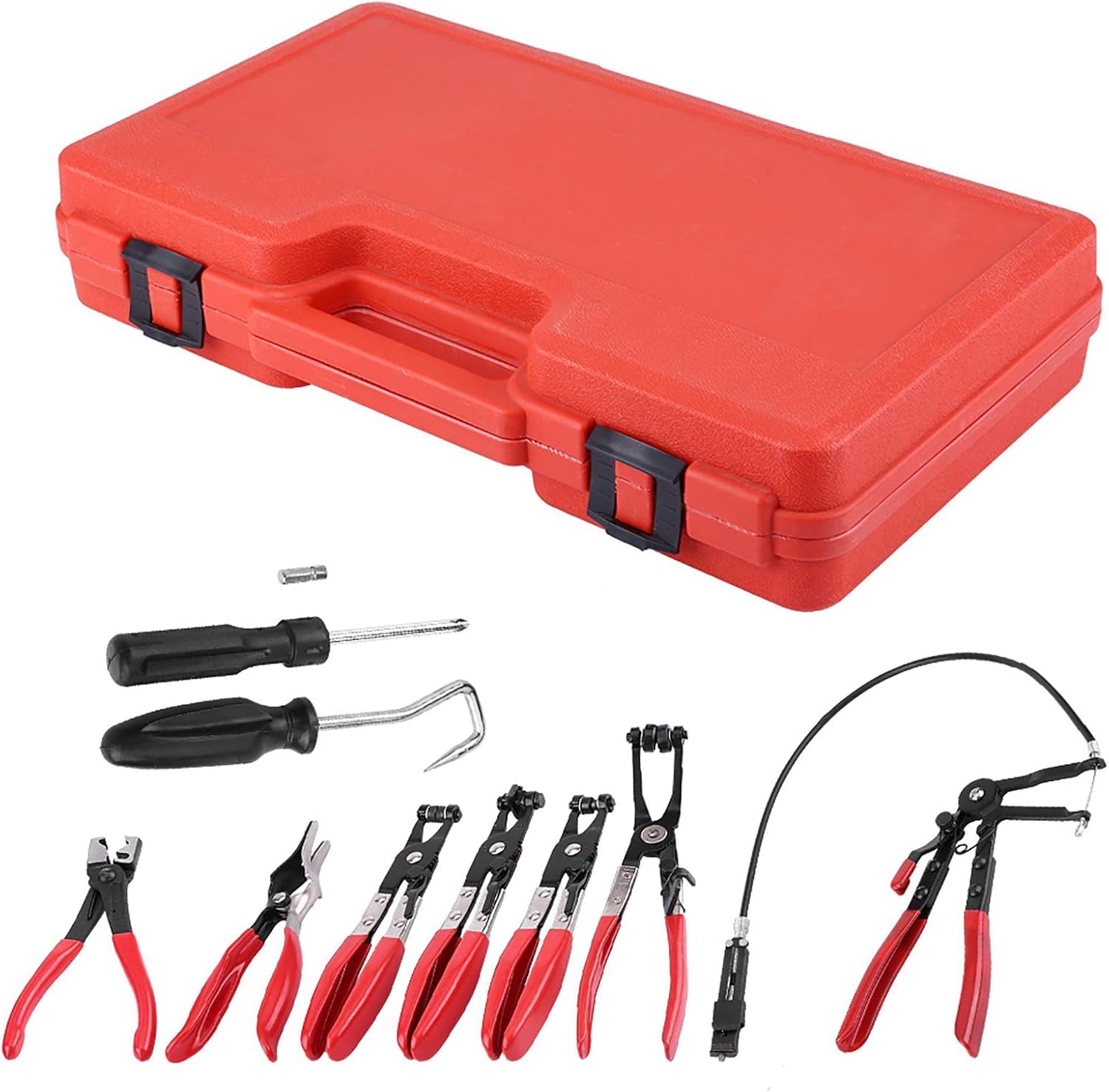Acquista Ora Set Di Strumenti Pinze Per Fascette Serratubo , 9 Pezzi, Per Il Montaggio E Lo - Foto 9