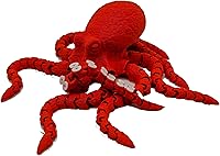 Vista 19 de 3D Printed Octopus - Customizable, Made to Order Articulated Animal Model (X-Large, Purple with Lime Green Tentacles)