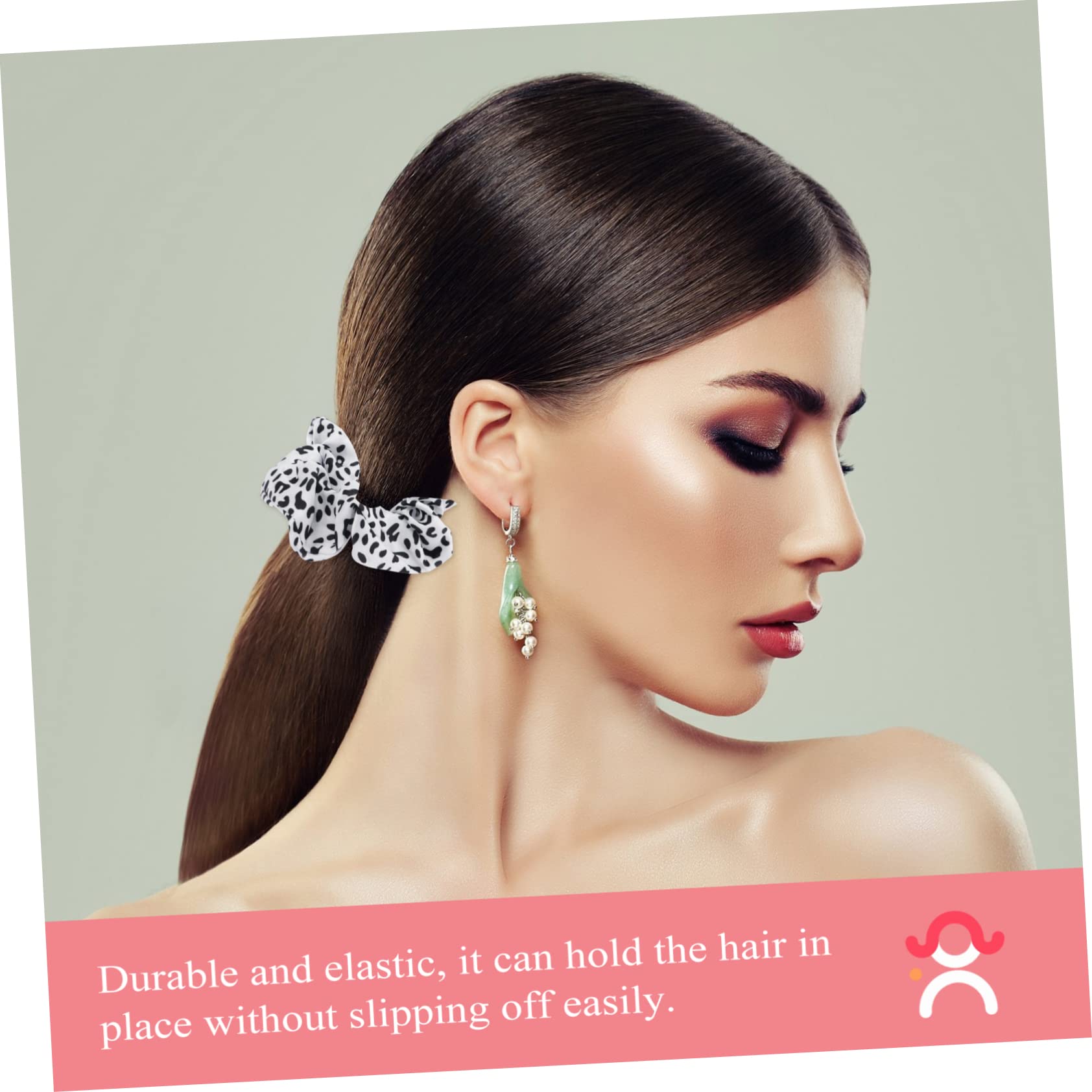 50stücke Haargummis Im Kuhmuster Elegante Haarbänder Für Pferdeschwanz Modische Haaraccessoires Für Alltag Und Partys Weich Und Langlebig Für Damen Und Mädchen