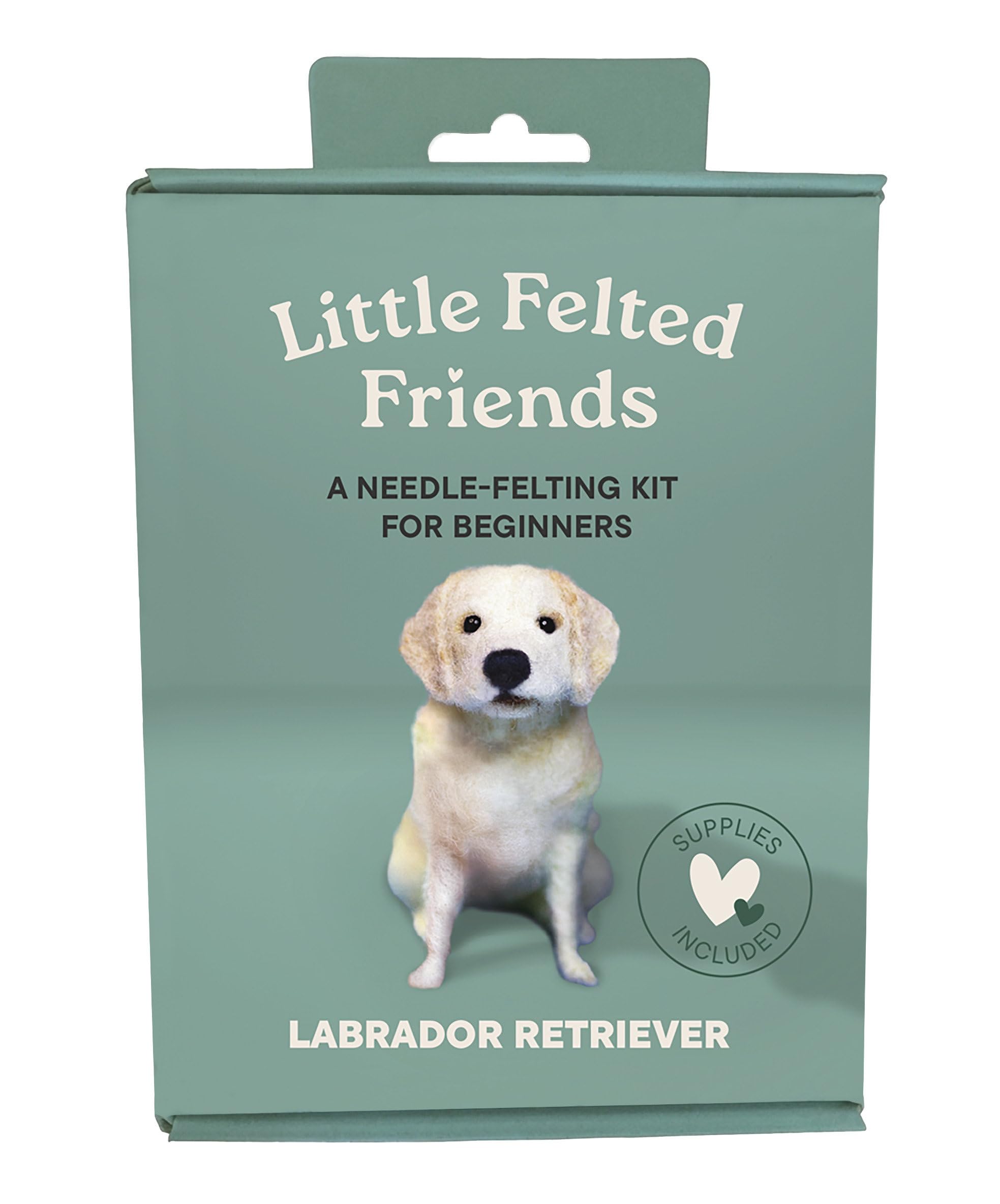 Little Felted Friends: Labrador Retriever: Dog Needle-Felting Beginner Kits with Needles, Wool, Supplies, and Instructions