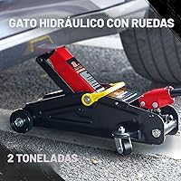 Vista 2 de DNA Motoring TOOLS-00234 Gato Hidráulico de Carretilla de Perfil Bajo para Servicio/Piso, Capacidad de 2 Toneladas (4000 libras), Rango de Elevación