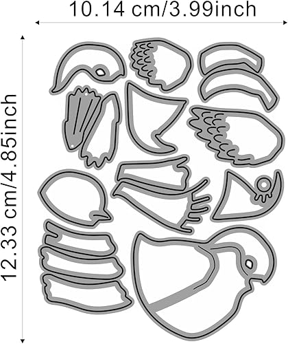 Miniatura 2 de Birds Set DIY Scrapbook Metal Cutting Die Paper Cards Embossed Diecut Design Craft Greetings Making Mould Blade Punch Stencils Sentiments Decorative