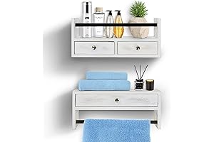 Y&ME YM Small Wall Cabinet with Drawers Set of 2