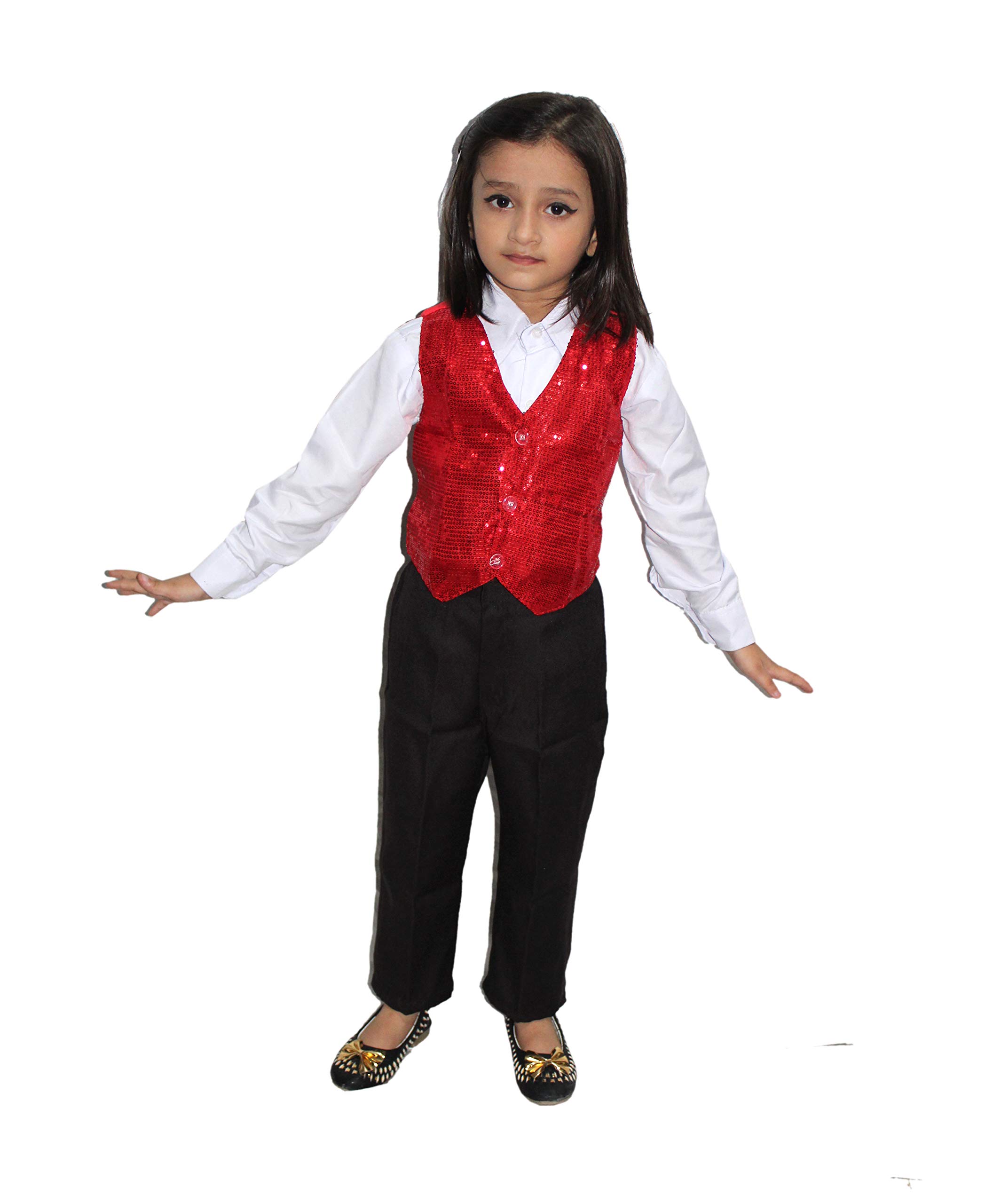 Kaku Fancy Dresses Red Waistcoat for Kids/Red Jacket for Kids - 10-12 Year (B0D2RT8F3Q) Amazon Price History, Amazon Price Tracker