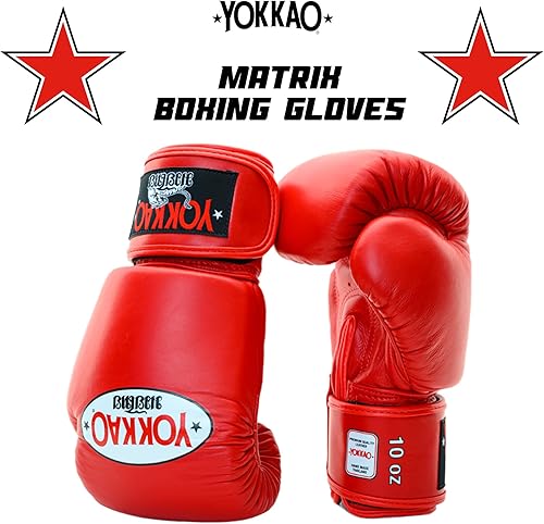 Miniatura 3 de YOKKAO Matrix Muay Thai Guantes de boxeo  Guantes de entrenamiento y combate de cuero premium para hombres y mujeres  Guantes de boxeo ganadores