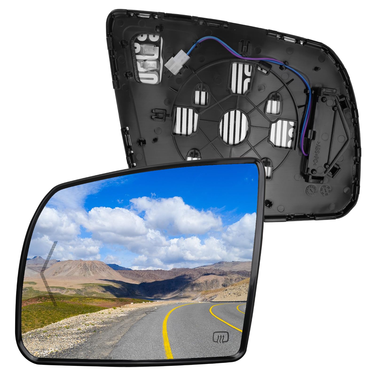 Accesorios De Coche Espejo Lateral Asamblea De Retrovisor Plegable Eléctrico Automático Izquierdo Y Derecho LED Señal De Giro Compatible Con Toyota Hilux 2015 (3 Cables Derecha-01