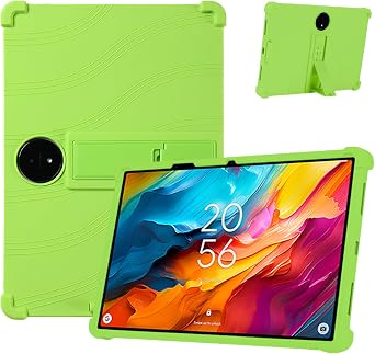 Case for TCL NXTPAPER 14 14.3-Inch Tablet Shockproof Silicone Protective Cover with Kickstand, Drop-Resistant Business Style Green