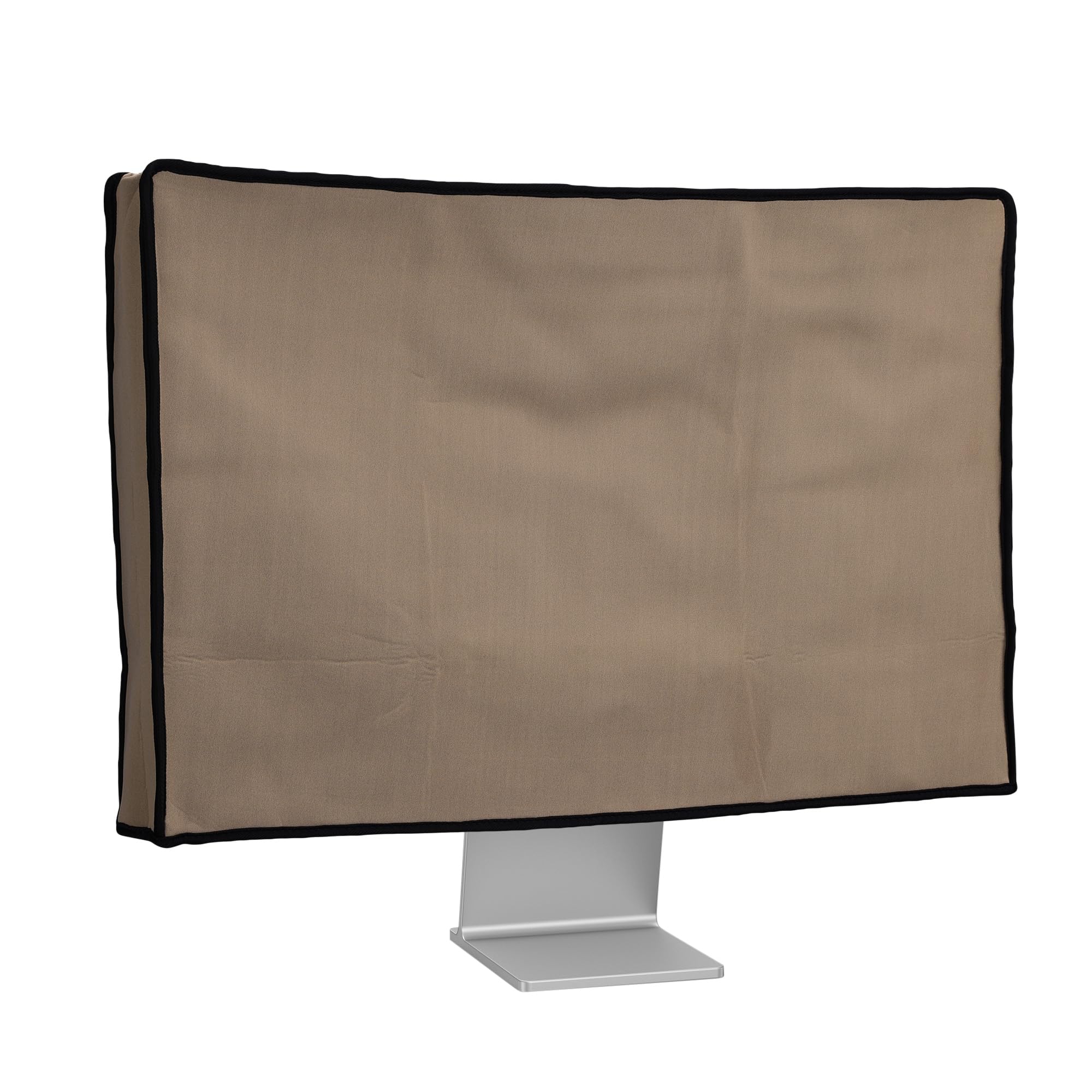 kwmobile Funda para Monitor de 24-26" - Protector antipolvo y antihuellas dactilares de neopreno para monitor - beige