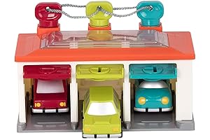 Color Sorting Playset: Push & Go Cars (Helper Cars Toys)