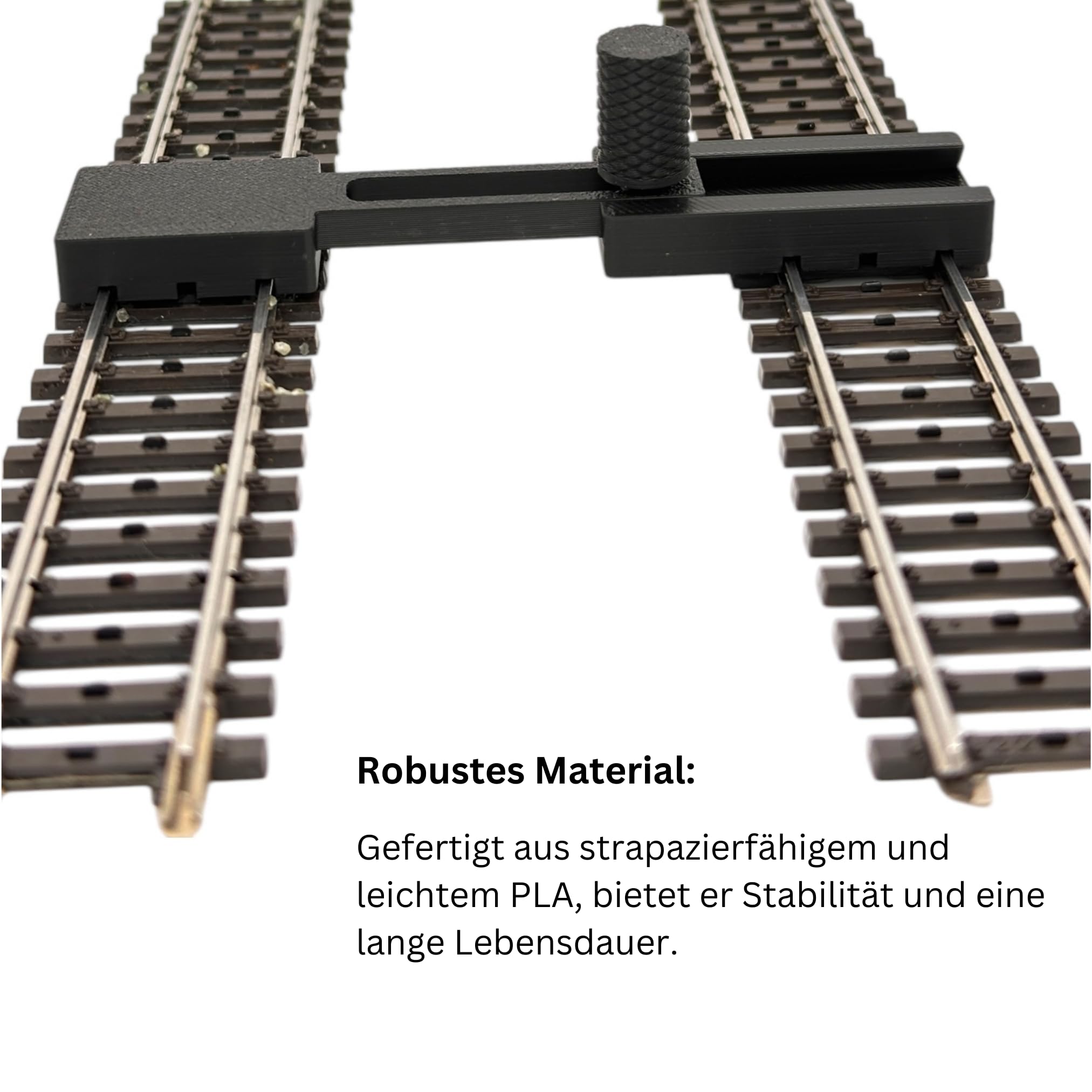 Lot de 2 jauges de voie parallèles pour Märklin. Fleischmann etc. Fixateur de voie H0 réglable