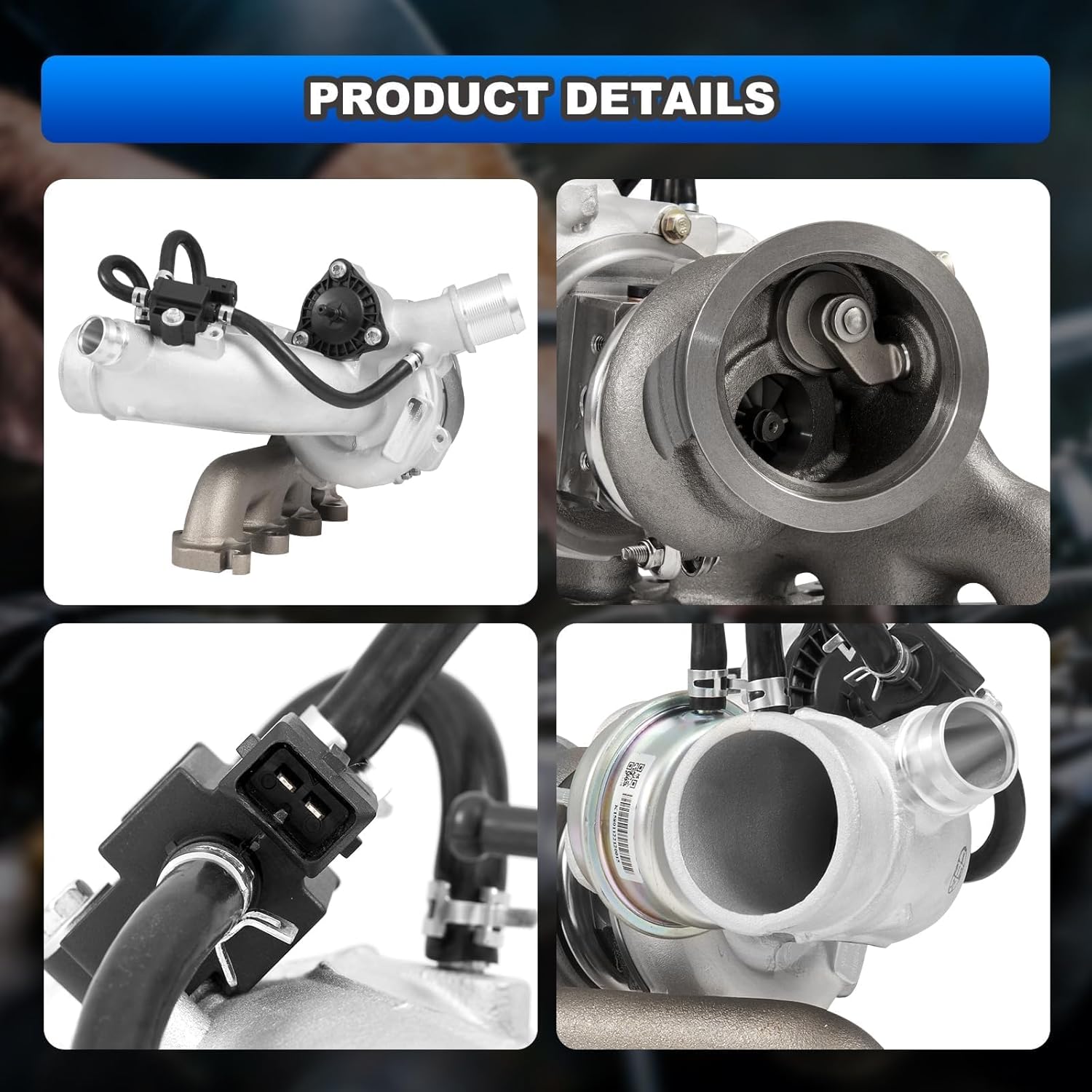 AUTOBABA 667-203 Turbo Turbocharger Kit with Gasket Compatible with 2011-2015 Chevrolet Cruze 2016 Cruze Limited 2012-2020 Chevy Sonic 2013-2021 Trax 2013-2021 Buick Encore L4 1.4L Replace# 55565353