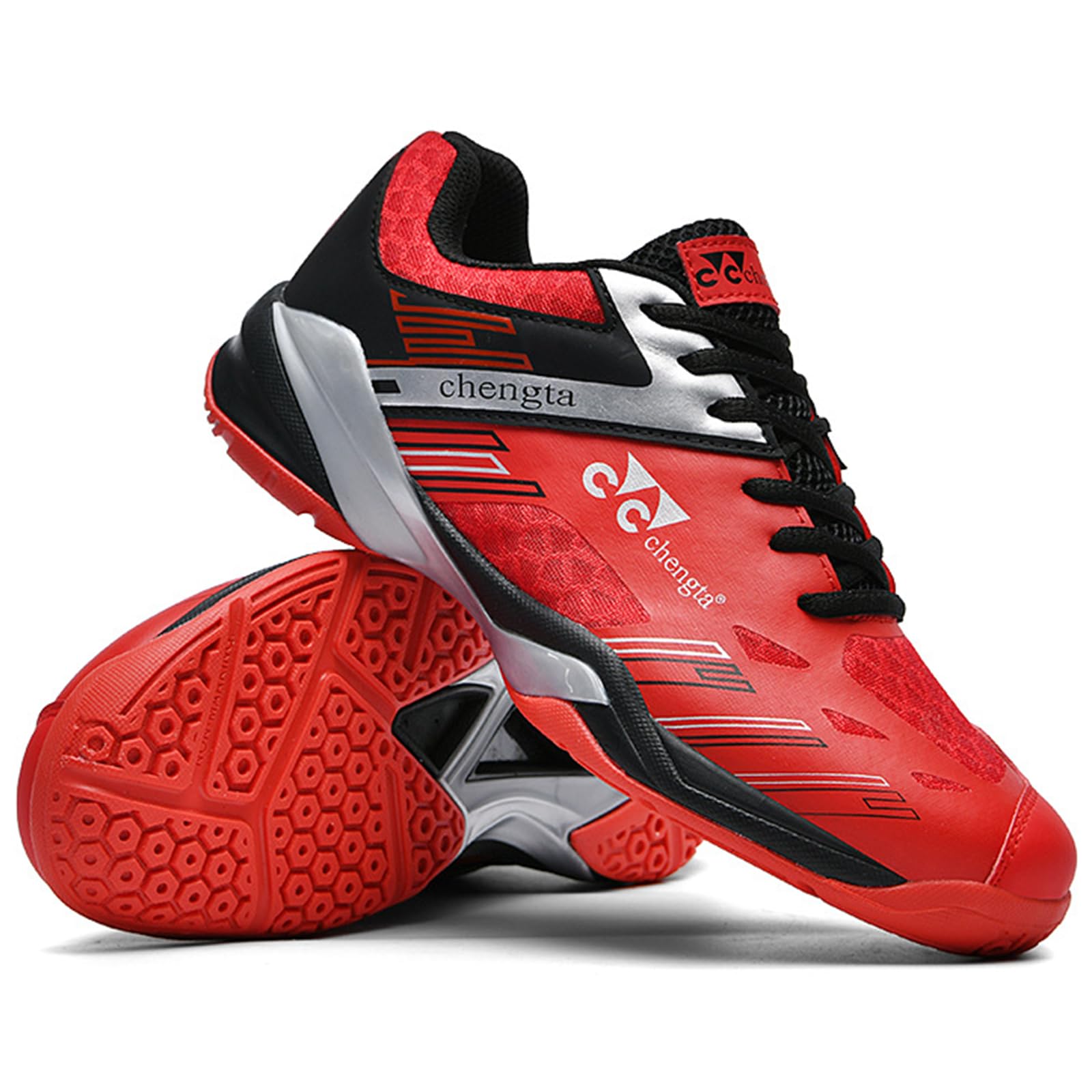 Chaussures de badminton de squash pour homme, légères, en cuir, antidérapantes, pour intérieur et extérieur, raquetball