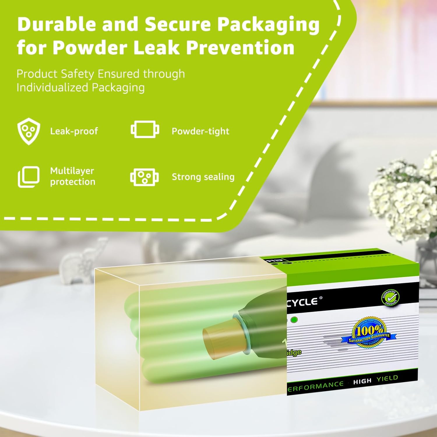 greencycle 153A Compatible Black Toner Reload Kit Replacement for HP W1530A for LaserJet Tank 2504dw, LaserJet Tank MFP 2604sdw 1504 1504w 2504 1604 1604w 2604 2604dw 2606 2606dw(4PC)