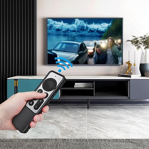 Miniatura 7 de Fintie Funda protectora para Apple TV Siri Remote 2021 2022  Honey Comb ligera, antideslizante, a prueba de golpes, funda de silicona para control