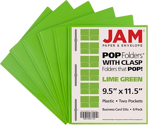 Miniatura 6 de JAM Paper Carpeta de presentación plástica POP de dos bolsillos