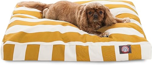 Miniatura 50 de Majestic Pet Cama mediana para perro, rectangular, poliéster, lavable, 36x29x4 pulgadas, amarillo Negro -,Negro (espuma viscoelástica