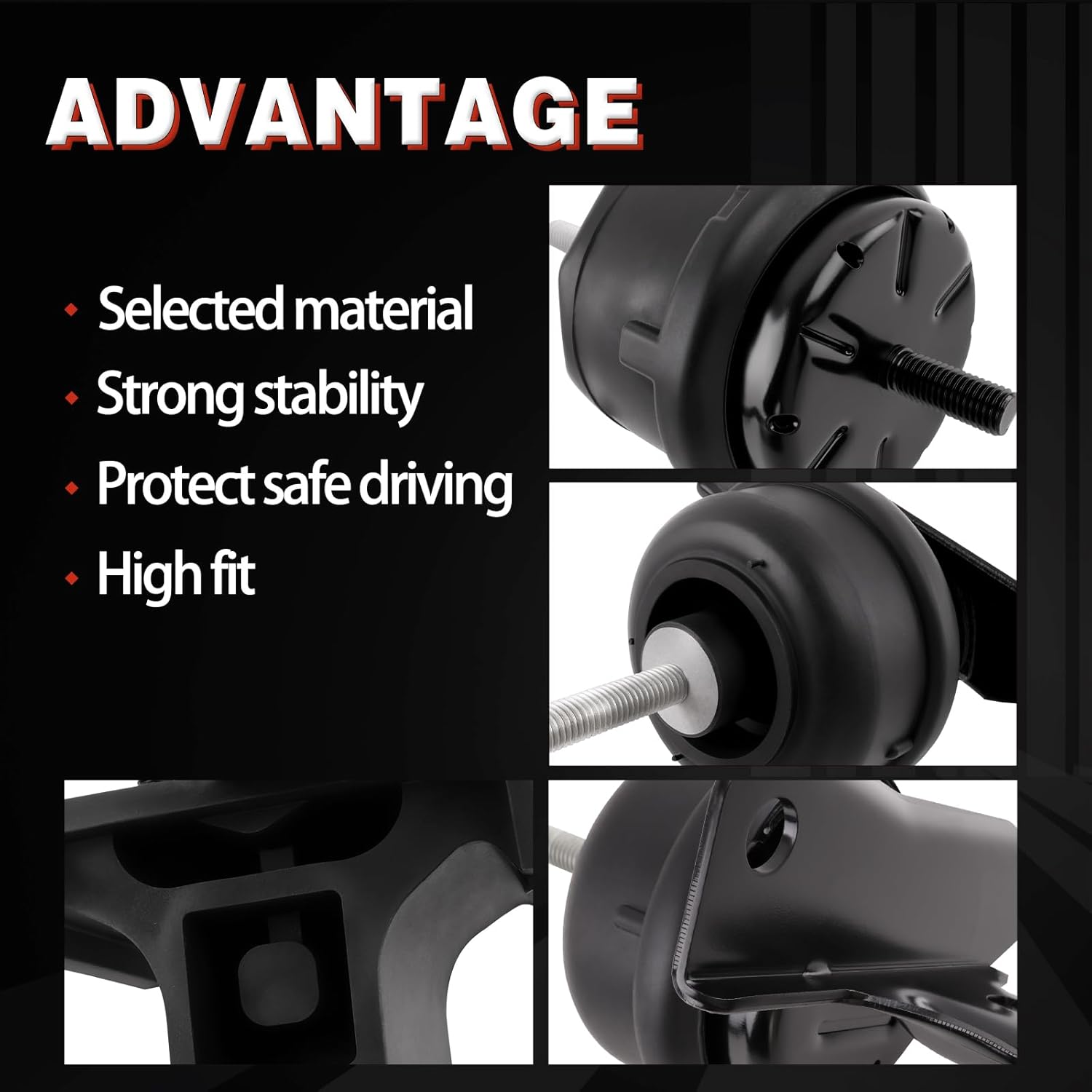 4PCS Engine Motor and Transmission Mount Kit Compatible with 2000 2001 2002 2003 2004 2005 Lesabre 3.8L & Park Avenue 3.8L & Pontiac Bonneville 3.8L OE:A2895 A2896 A2897 A2898