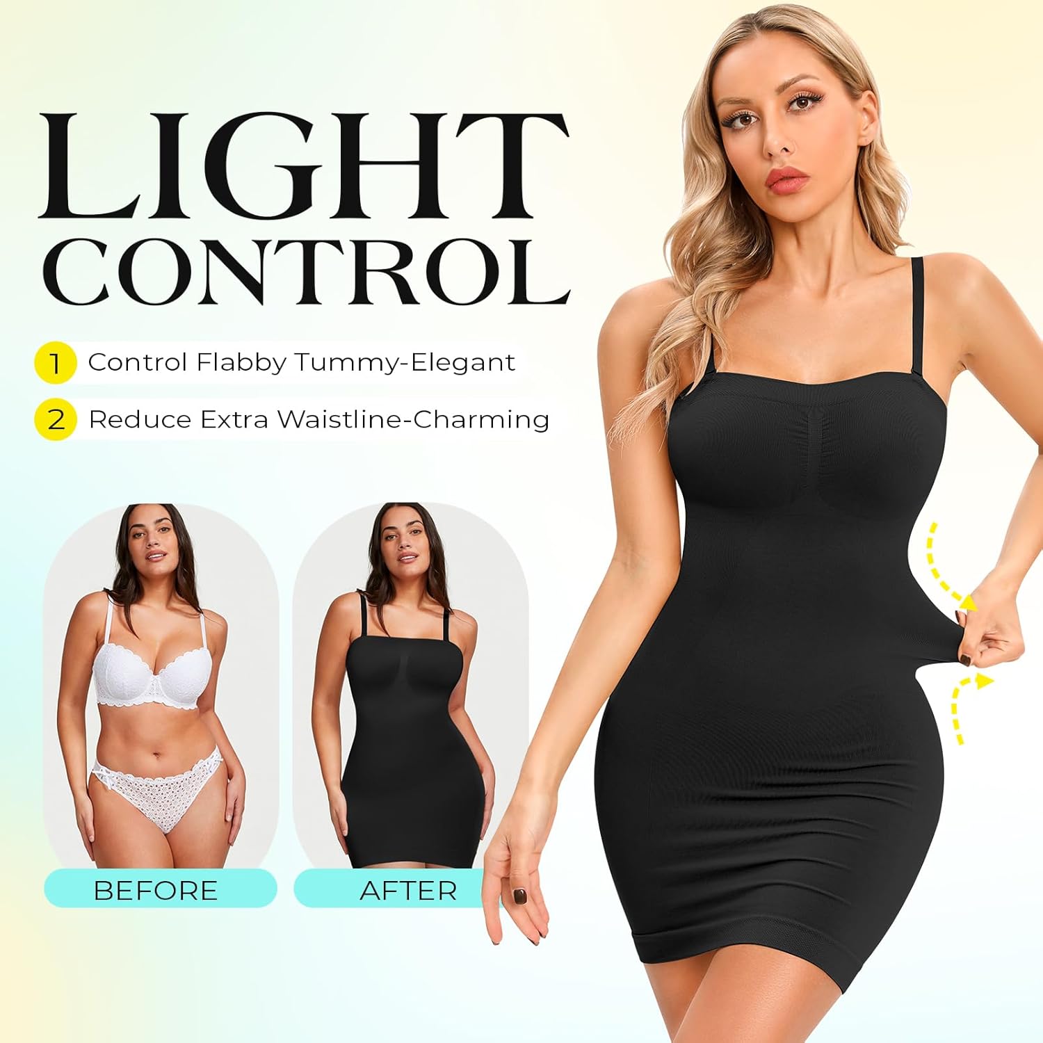 Strapless Shapewear Slips for Tummy Control Women’s Full Slip Under Dresses Body Shaper Seamless - Image 4