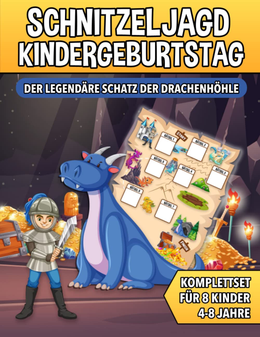 Schnitzeljagd Kindergeburtstag Der Legendäre Schatz der Drachenhöhle Schatzsuche mit Drachen Schnitzeljagd Kindergeburtstag Der Legendäre Schatz der Drachenhöhle Schatzsuche mit Drachen
