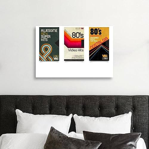 Miniatura 4 de CafePress Canvas Wall Art Abstract Beta Tape Ready to Hang for Living Room, Bedroom or Office