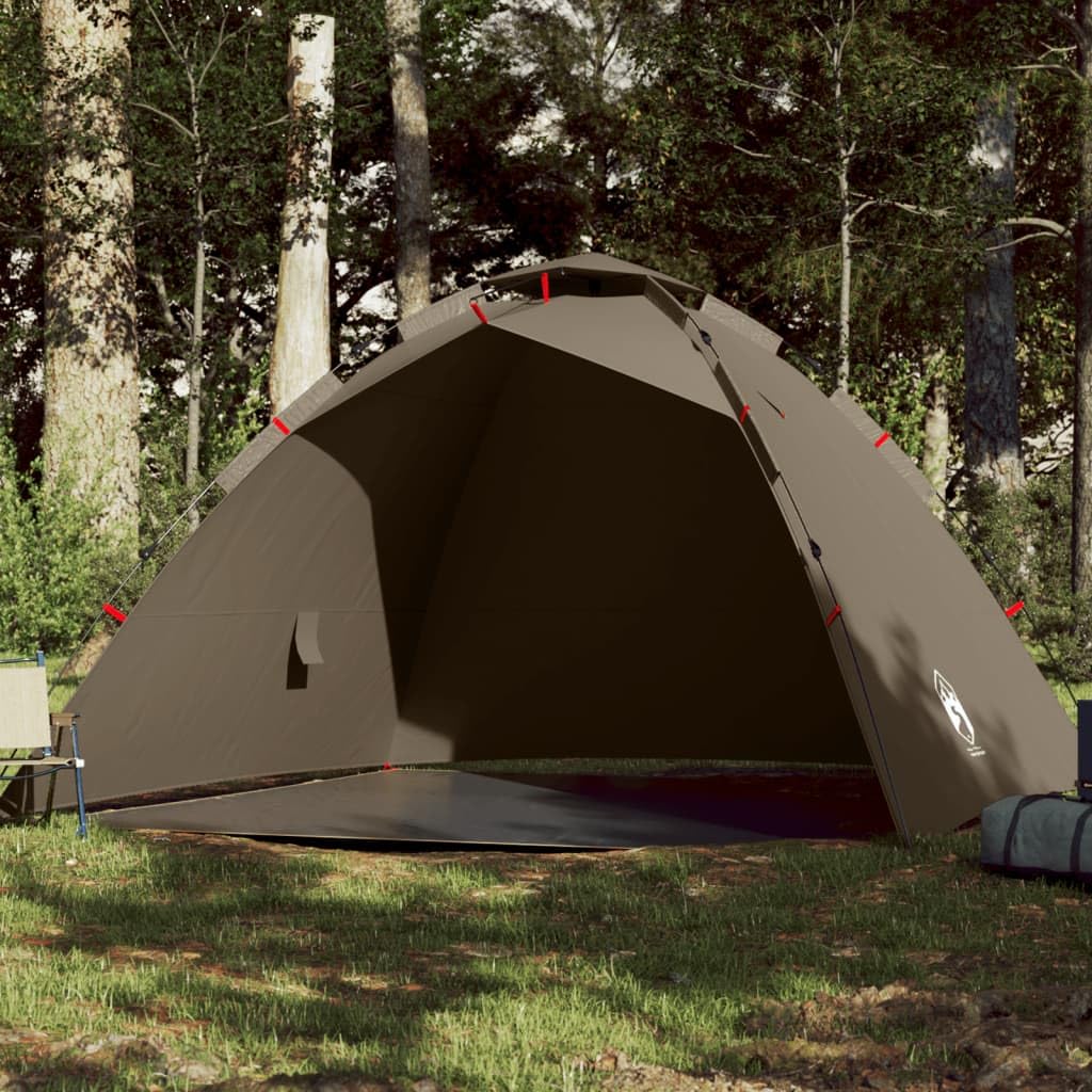 Homgoday Tente de pêche 4 personnes Vert olive Quick Release