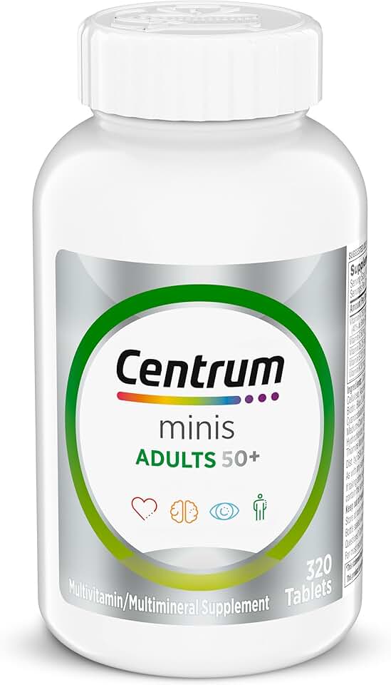 Centrum Minis Adult 50+ (320 Count) Multivitamin/multimineral Supplement Tablets, 320 Coun